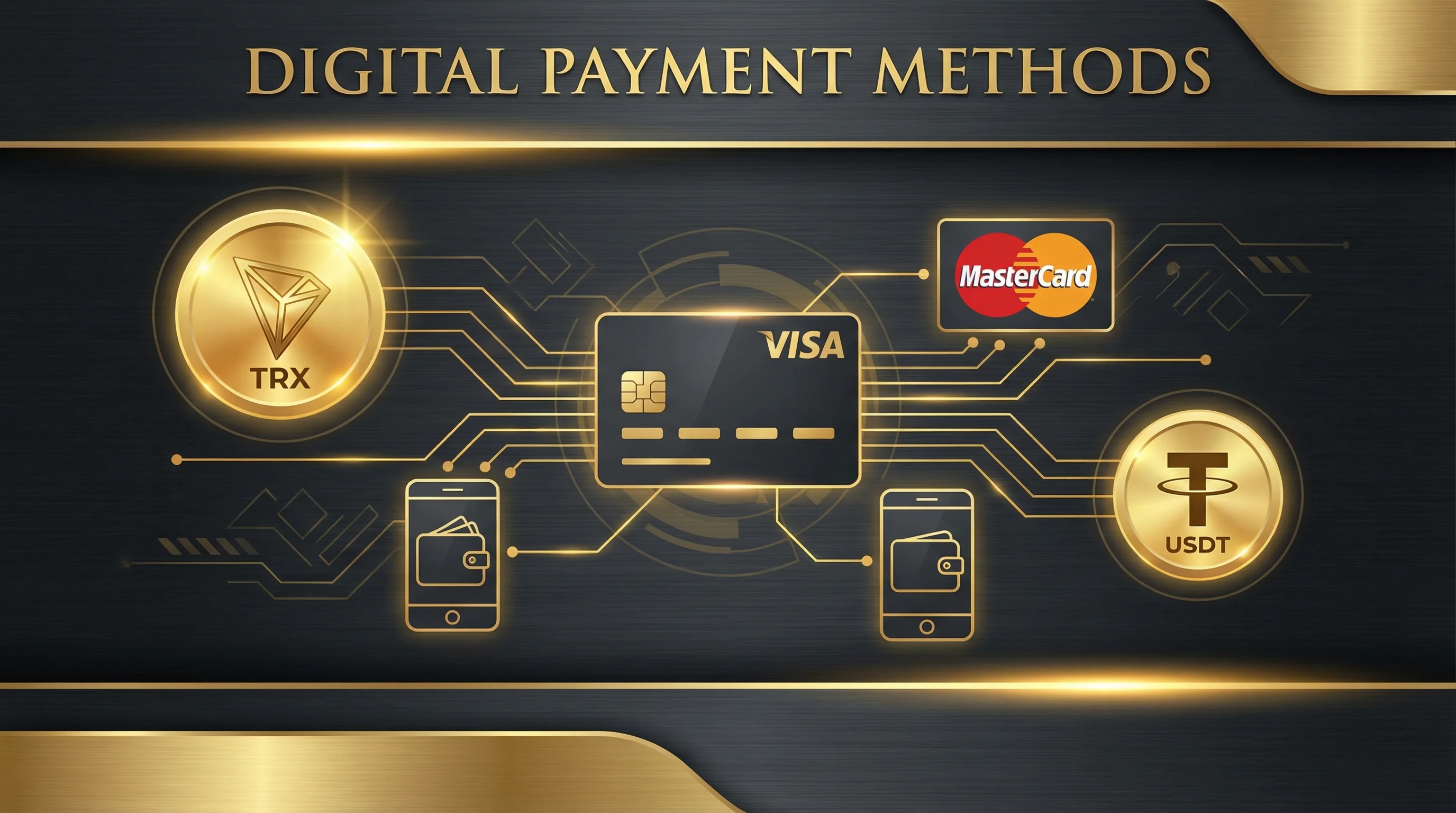 在线赌场支持的支付方式图标